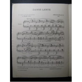 FRANCK César Danse Lente Piano 1947