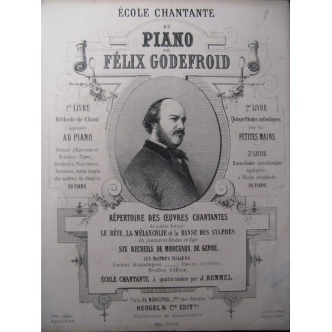 GODEFROID Félix Les Soupirs Piano ca1850