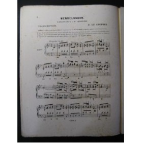 MENDELSSOHN Canzonetta Piano 1876