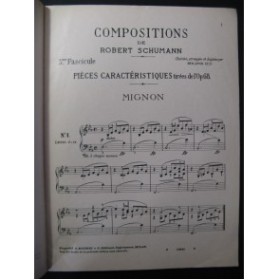 SCHUMANN Robert Compositions No 3 Piano
