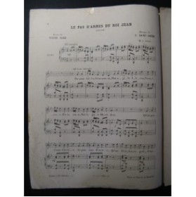 SAINT-SAËNS Camille Le Pas d'Armes Chant Piano 1928