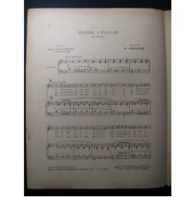 CHRISTINÉ H. Phi-Phi No 3 Prière à Pallas Chant Piano 1918