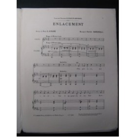 BARBIROLLI Alfred Enlacement Pousthomis Chant Piano