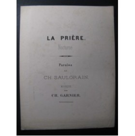 GARNINER Ch. La Prière Chant Orgue