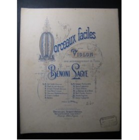 LAGYE Bénoni Pensée Fugitive Violon Piano ca1895