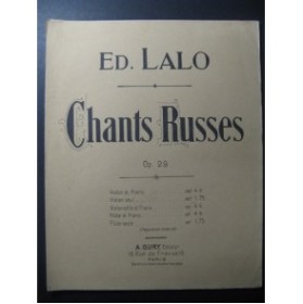 LALO Edouard Chants Russes Violon Piano