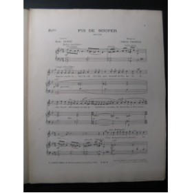 FRONTIN Gabriel Fin de Souper Chant Piano ca1905