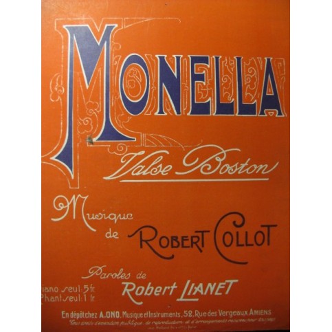 COLLOT Robert Monella Piano 1928