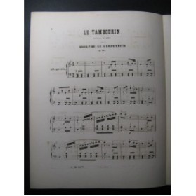 LE CARPENTIER Adolphe Le Tambourin Piano ca1860