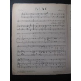 SILVER Abner Bébé Chant Piano 1923