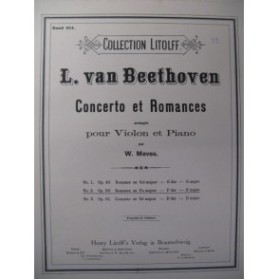BEETHOVEN Romance op 50 Violon Piano