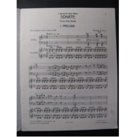 POULENC Francis Sonata Piano 4 mains