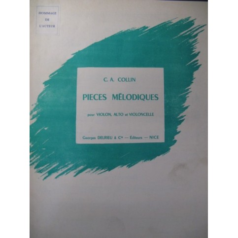 COLLIN C. A. Pièces mélodiques 1 Violon Alto Violoncelle