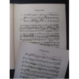 BOCCHERINI Luigi Allegretto Violon Piano 1911