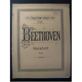 BEETHOVEN Quintett op.16 Piano Hautbois Clarinette Cor Basson