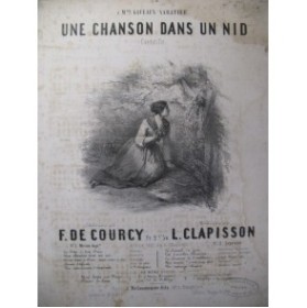 CLAPISSON L. Une Chanson dans un Nid Chant Piano 1851