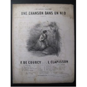 CLAPISSON L. Une Chanson dans un Nid Chant Piano 1851