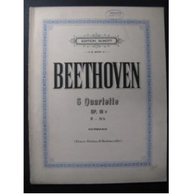 BEETHOVEN Quatuor No 6 Piano Violon Violoncelle