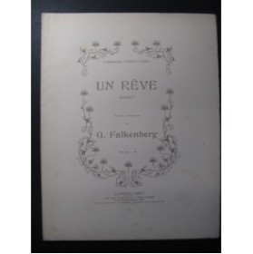 FALKENBERG G. Un Rêve Chant Piano ca1910