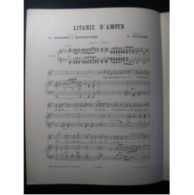 SALVAYRE G. Litanie d'Amour Chant Piano
