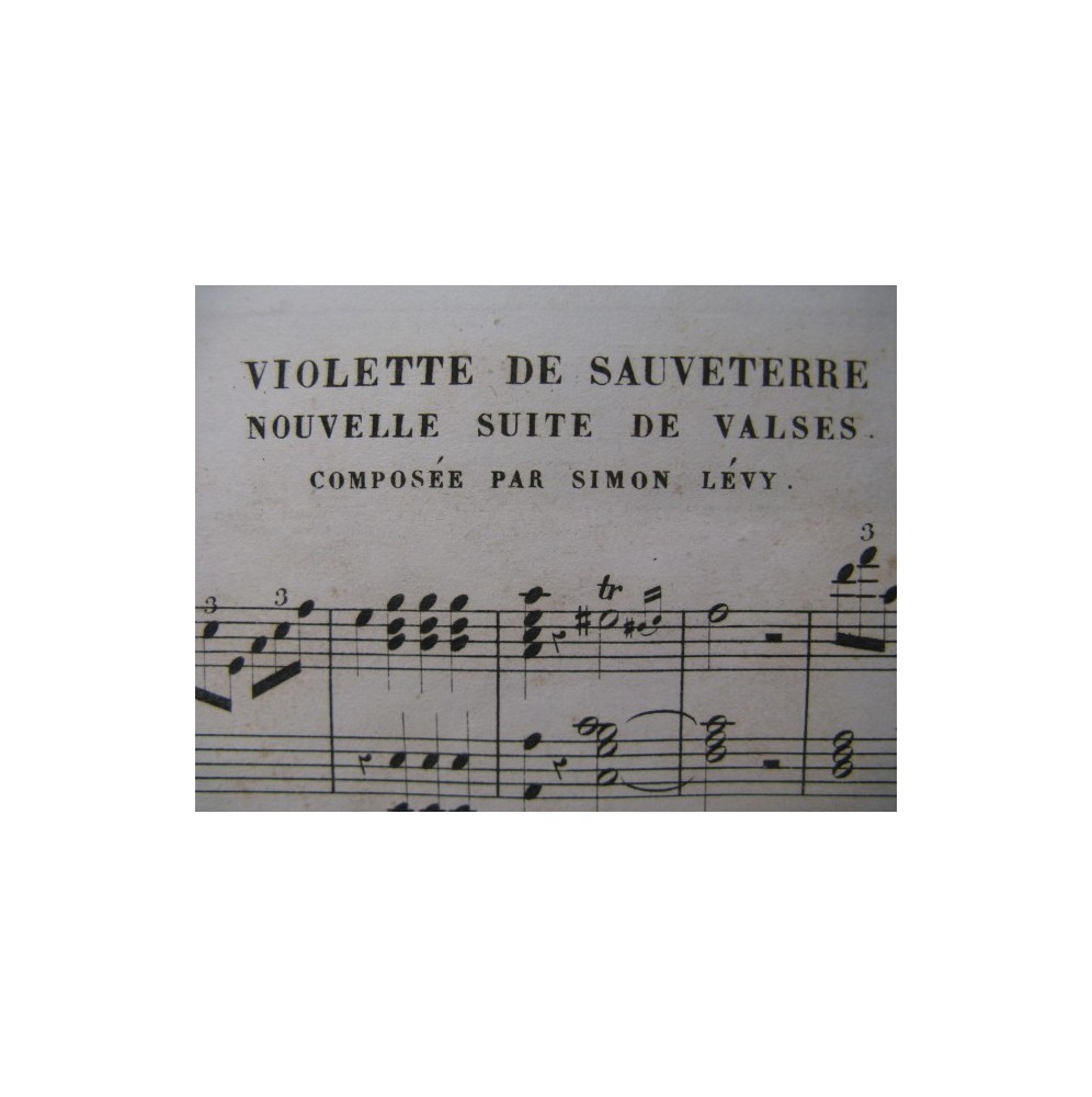 LÉVY Simon Violette de Sauveterre Piano XIXe