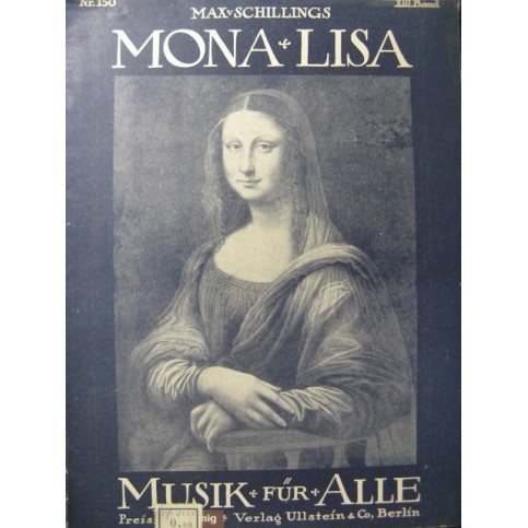 SCHILLINGS Max Mona Lisa Piano ca1920