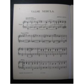 LEWIS Arnold Valse Nebula Piano 1918