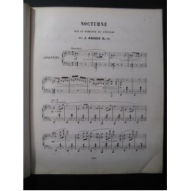 ASCHER Joseph Nocturne sur l'Eclair Piano 1858