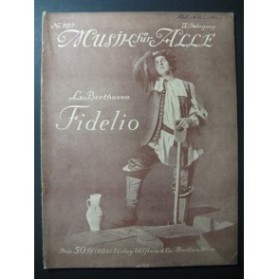 BEETHOVEN Fidelio Opera Piano 1913