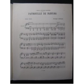 AUVRAY Georges Patrouille de Pantins Piano 1892