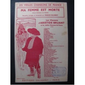 Ma Femme est morte Aristide Bruant 1937