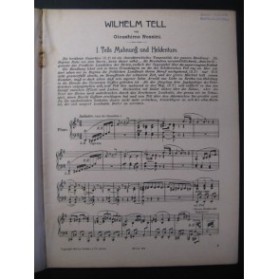 ROSSINI G. Guillaume Tell Opera Piano 1919