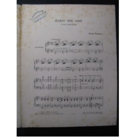 LEMAIRE Gaston Endors mon Coeur Piano 1908
