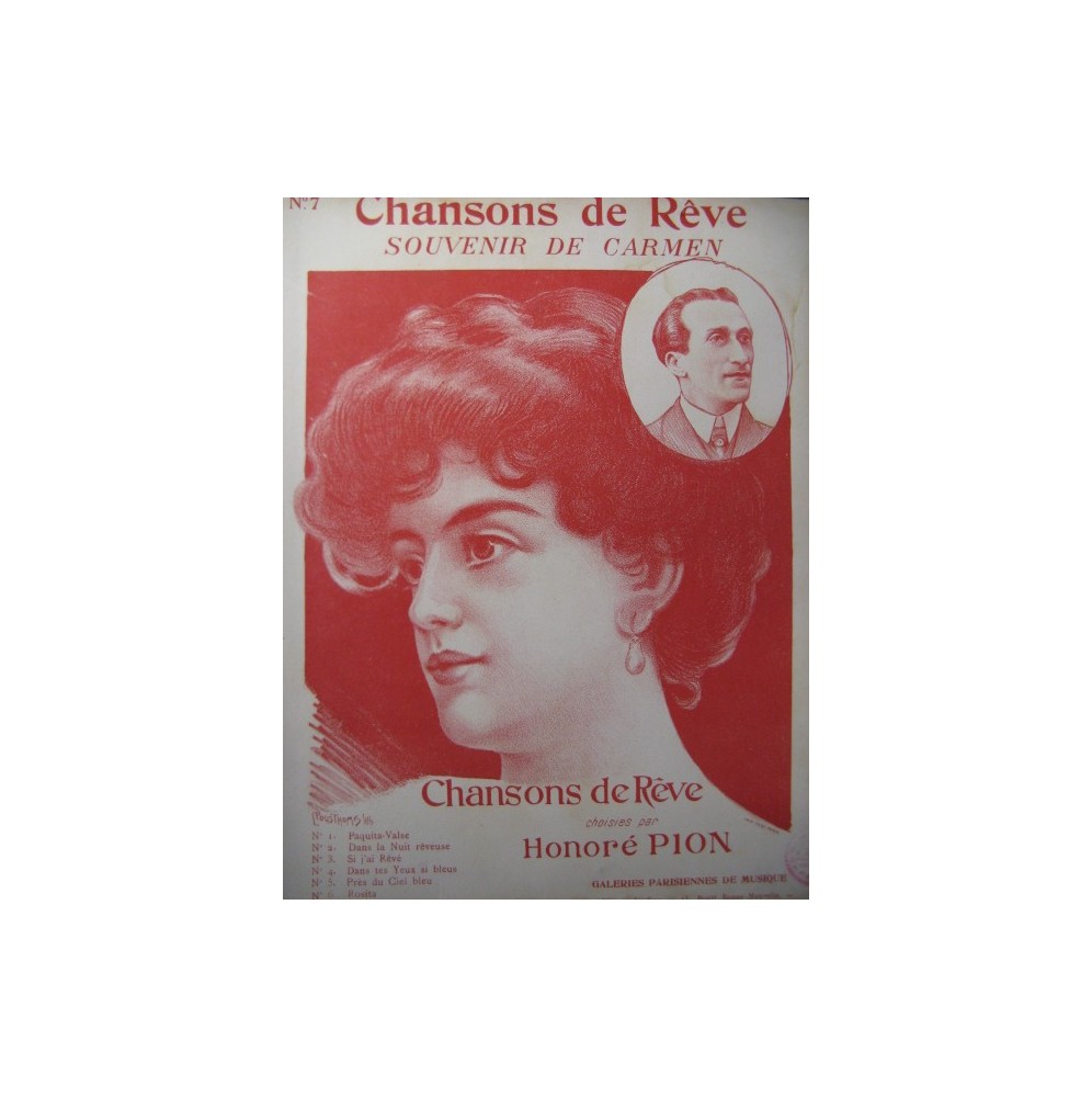 FISCHER & DEVAUX Le Souvenir de Carmen Chant Piano