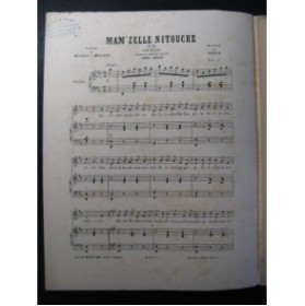 HERVÉ Mam'zelle Nitouche No 3 Chant Piano 1883