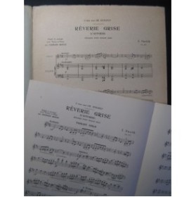 SNOEK I. Rêverie Grise Violon Piano 1913