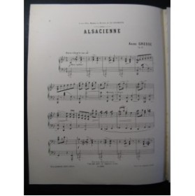 GRESSE André Alsacienne Piano 1897