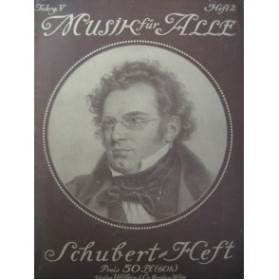 SCHUBERT Franz Pièces pour Piano ca1920