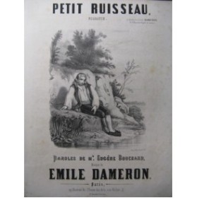 DAMERON Emile Petit Ruisseau Chant Piano XIXe