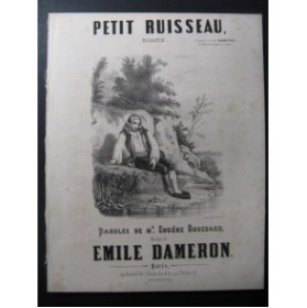 DAMERON Emile Petit Ruisseau Chant Piano XIXe