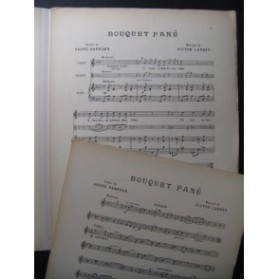 LARBEY Victor Bouquet fané Chant Piano Violon