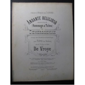 DEMERSSEMAN Andante Religioso Flute Violon Orgue Piano 1891