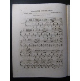 BATTMANN J. L. Les Quatre Ages du Cœur Piano 1857