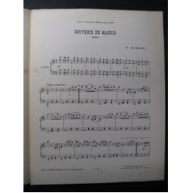 DARLES Pierre Souvenir de Madrid Piano
