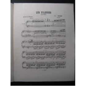 BOHM G. Les Fileuses Piano 1880