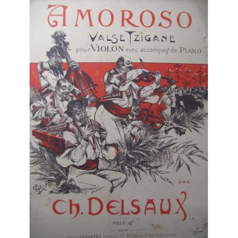 DELSAUX Ch. Amoroso Violon Piano 1909