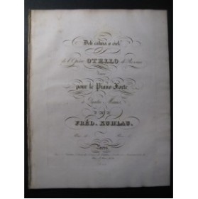 KUHLAU Frédéric Deh Calma o Ciel Piano 4 mains 1827