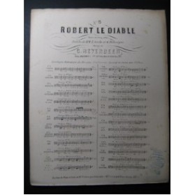 MEYERBEER G. Robert le Diable No 5 Air Chant Piano ca1860