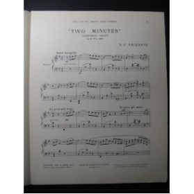FRIEDMAN S. C. Two Minutes Piano 1913