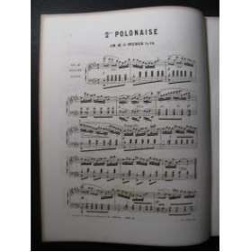 WEBER Polonaise No 2 Piano ca1859